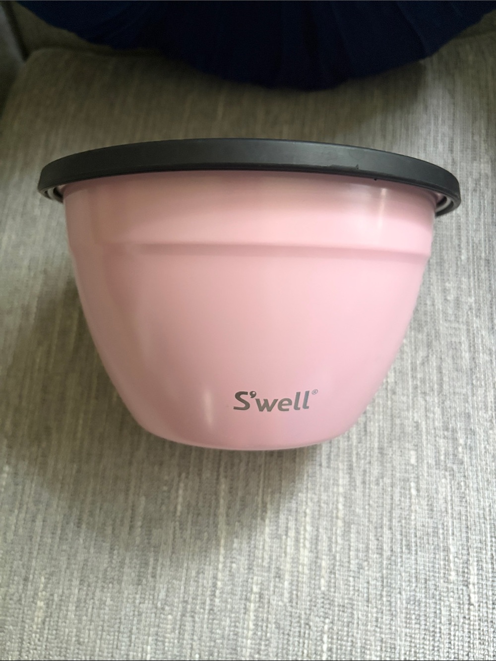 S'well Pink Insulated Bowl with Black Lid